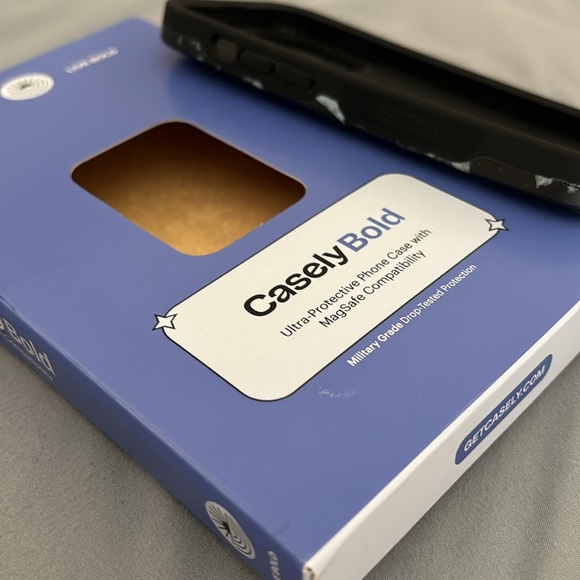 Casely Black Marble Bold iPhone 14 Pro Case - Picture 4 of 4